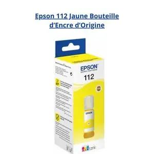 Epson Bouteille 112 Jaune –  d’Encre d’Origine (C13T06C44A)