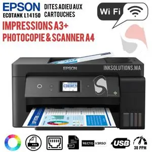 Epson EcoTank L14150 Imprimante A3+ multifonction à réservoirs rechargeables (C11CH96403)