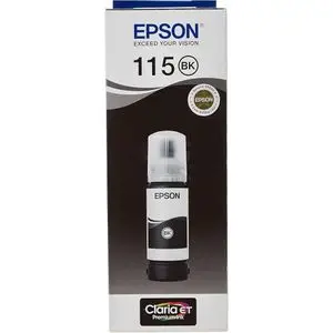 Epson Bouteille d'encre 115 Noir EcoTank d'origine (C13T07C14A)