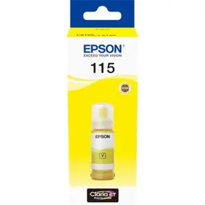 Epson Bouteille d'encre 115 Jaune EcoTank d'origine (C13T07D44A)