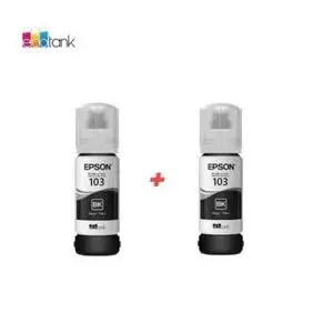 Epson 2 x Bouteilles d'encre Original 103 Noir