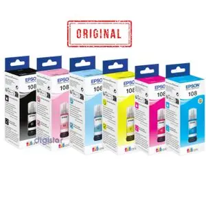Epson PACK - 108 Bouteilles d'encre d'origine pour L8050 L18050