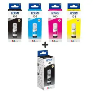 Epson Pack Encre  103 Original + Noir 103 pour L11050 L3210 L3250...