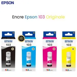 Epson Encre 103 Originale – Bouteille d’Encre Haute Qualité pour Imprimantes EcoTank