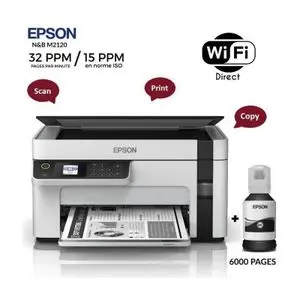 Epson  EcoTank M2120 Imprimante multifonction monochrome à réservoirs rechargeables (C11CJ18403)