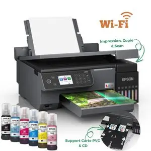 Epson EcoTank L8100 Multifonction Imprimante Photo et sur cartes PVC / CD