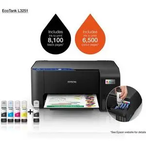 Epson Imprimante multifonctions couleur à reservoirs recheargables L3251 - WiFi