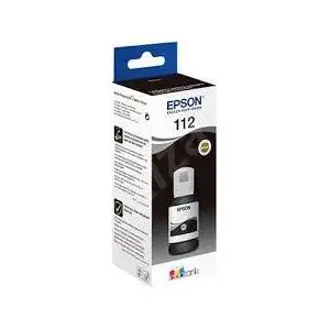 Epson Bouteille d'encre EcoTank d'origine 112 Noir (C13T06C14A)