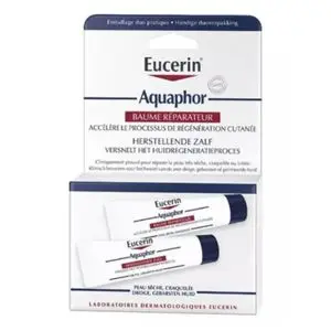 Eucerin Aquaphor Lot de 2 Baumes Réparateur Cutané - Visage et Corps-20ml-Origine France