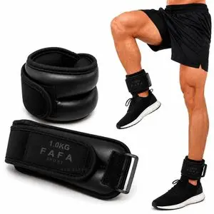 FAFA SPORT Chevillères Lestées &amp; Poignets Lestés – Poids de Cheville Réglables pour Fitness, Course, Rééducation et Musculation