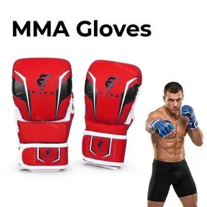 FAFA SPORT Gants MMA Sparring avec Doigts Libres – Gants de Combat pour MMA, Grappling, Lutte, Jiu-Jitsu, Kickboxing, Muay Thai et Entraînement aux Arts Martiaux Mixtes