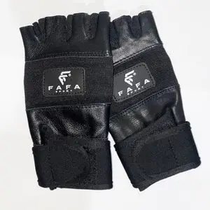 FAFA SPORT Gants de musculation en cuir avec bandes de poignets intégrés gants de fitness