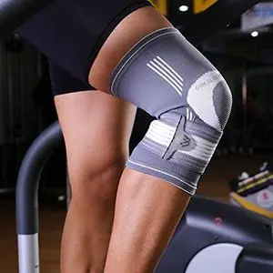 FAFA SPORT Genouillère de Soutien Ajustable avec Sangle Velcro – Protection, Compression et Stabilité du Genou pour Sport &amp; Fitness