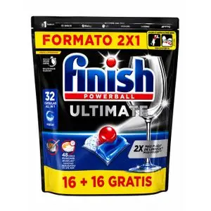 Finish  ultimate 32 pastilles power essentiel pour lave vaisselle