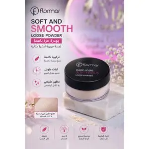 Flormar Bare Look Soft Focus Loose Powder – Poudre Libre Fixatrice Transparente, Effet Mat Naturel, Longue Tenue, Contrôle du Sébum et Fini Velouté – 20 g.