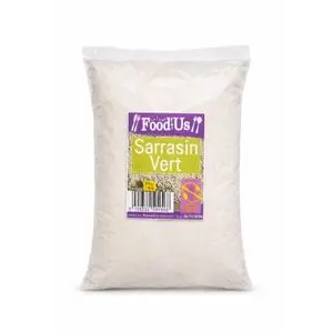Food for Us Farine de Sarrasin Vert – 1 Kg – Sans Gluten – Qualité Premium