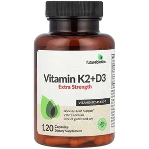 FutureBiotics Vitamine K2 + D3(10 000IU), Extrapuissante, 120 capsules