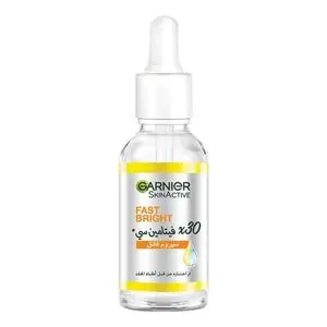 Garnier Skin Active Fast Bright Sérum Eclaircissant Et Anti-Tâches Enrichi à La Vitamine C Et Au Citron 30ml