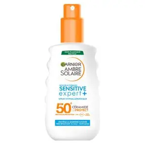 Garnier Ambre Solaire - Spray Protection 50+ Sensitive Expert+ Origine France