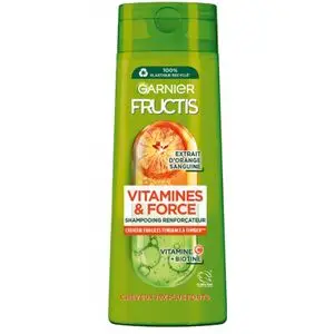 Garnier Fructis Shampooing Renforçateur Anti-Chute Vitamines &amp; Force (ORIGINE FRANCE)