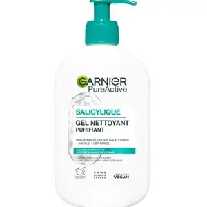 Garnier Fructis Gel Nettoyant Purifiant à l'Acide Salicylique+ Niacinamide+ Argile+ Céramide 250ml-ORIGINE FRANCE
