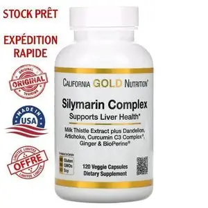 CALIFORNIA GOLD NUTRITION Silymarin Complex, Milk Thistle Extract Plus Dandelion, Artichoke, Curcumin C3 Complex®, Ginger, and BioPerine®, 120 Veggie Capsules