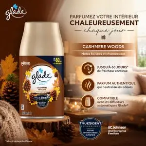 Glade Recharge de désodorisant Cashmere Woods,