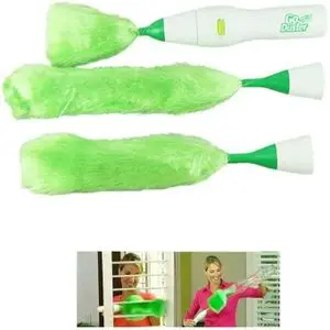 Go Duster Brosse De Nettoyage Multifonctionnelle Électrique De Poussière -Verte