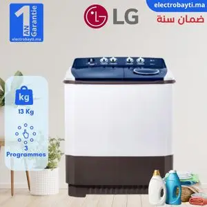 LG Machine à laver Semi-automatique 13 kg - Roller Jet - Wind Jet Dry