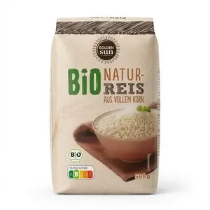 Golden Sun Riz Naturel Grains Longs Bio Qualité Supérieure - 500g