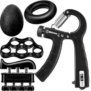 Grips Kit Grip Strength 5 Accessoires | Entraînement Mains, Doigts &amp; Avant-Bras | Fitness &amp; Sport