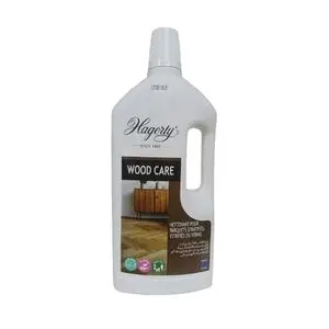 Hagerty Nettoyant Parquet Stratifiés, Vitrifiés ou Vernis Nettoyant Sols en Bois WOOD CARE 1 L