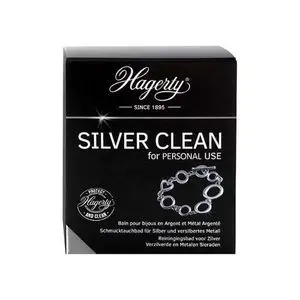 Hagerty Silver Clean  Nettoyant  bijoux en Argent, l’éclat aux bagues, bracelets et autres bijoux en argent ou argent plaqué ternis 170ml
