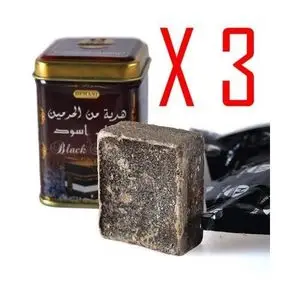 Hemani Lot de 3  Musc Jamid Noir de qualité supérieur - 25 gr * 3