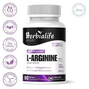 Herbialife L-Arginine 100% pure – 90 gélules – 600 mg