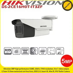 Hikvision Caméra analogique TURBO HD-TVI 4-IN-1 5MP Varifocal Lens DS-2CE16H0T-IT3ZF