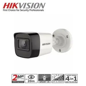 Hikvision Caméra Bullet TurboHD 2MP 1080P,TVI/AHD/CVI / CVBS IR:20m, 2.8mm