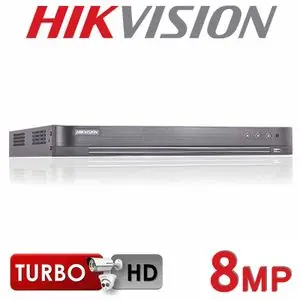 Hikvision DVR 8CH Up to 8MP TURBO HD 4K HDMI support ( 8MP , 5MP ,2MP...)