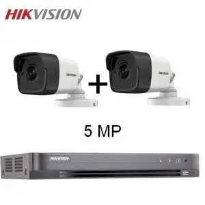 Hikvision Turbo HD DVR 4ch 5MP et 2 Caméras: OUTDOOR 5Mpixel