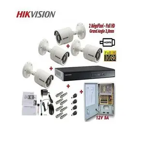 Hikvision Kit Vidéo Surveillance 4 Caméras métal HD et DVR TURBO HD HIKVISION ORIGINAL PRO