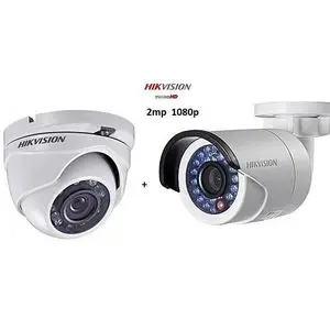Hikvision PACK 2 CAMERAS HD 1080P 2MP Full HD Turbo 1 Dome 1 etanche