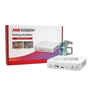 Hikvision Amplificateur Réseau IP Professionnel 60W avec Entrée Microphone, Port USB et Contrôle de Volume – Système de Sonorisation