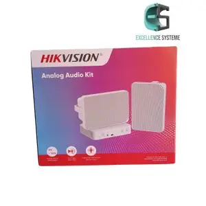 Hikvision Kit Audio Analogique  60W avec 2 Haut-parleurs Muraux 20W