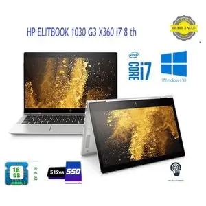Hp EliteBook 1030 G3 Core i7-8650U | 8Go | 512 Go SSD | 13.3" Tactile Full HD Rotatif Remis à Neuf