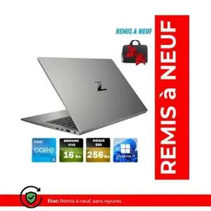 Hp ZBook Firefly 14 G7 – Intel Core i5-10310U – 16Go RAM – 256Go SSD – Intel UHD Graphics – 14" Full HD (Remis à neuf)