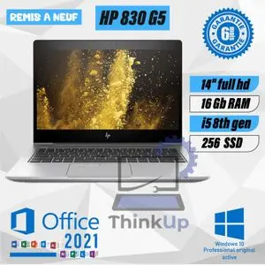 Hp ELITEBOOK 830 G5 Core i5 8ÉME Gén RAM 16Gb SSD 256Gb-Remis à neuf