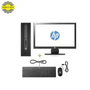 Hp ProDesk 600 G2 Intel Pentium G4400 RAM 4Go DDR4 - HDD 500Go Avec Ecran HP 20" - Remis a neuf