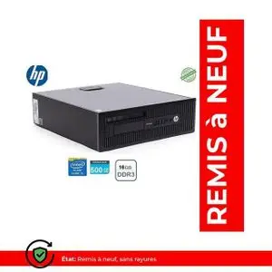 Hp PRODESK 600 G1 SFF Core i3-4160  16 Go DDR3 500 Go HDD Remis à Neuf