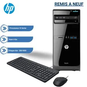 Hp  Pro 3500 Intel® i5 Ram 4 Go DDR3-SDRAM 250Go HDD Windows 8 Pro Micro Tower PC Noir