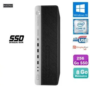 Hp Unité centrale i5 Ram 8Go -256Go SSD 6éme Géné - Remis à Neuf